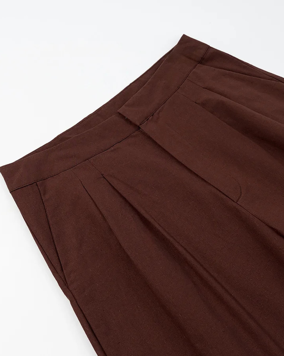 Dames Set met V-hals Blouse en Hoge Taille Broek