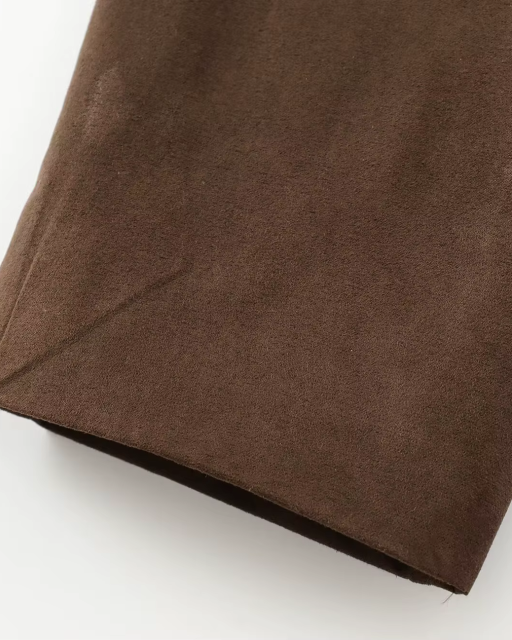 All-Match Old Money Style Bruin Suède Korte Jas voor Dames