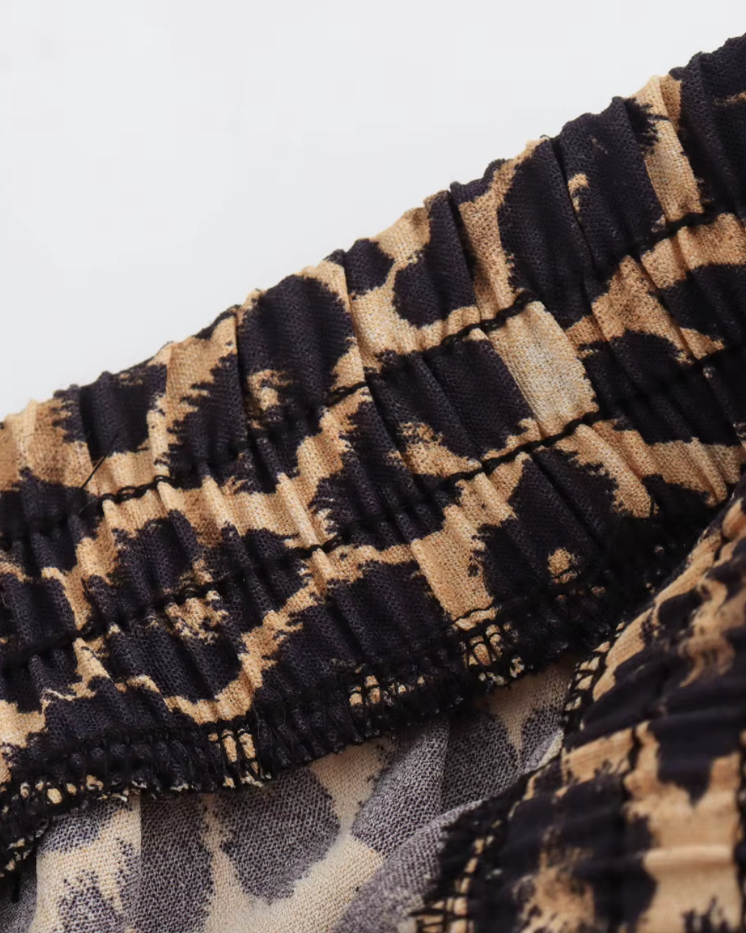 Retro 2-Delige Set met Panterprint voor Dames