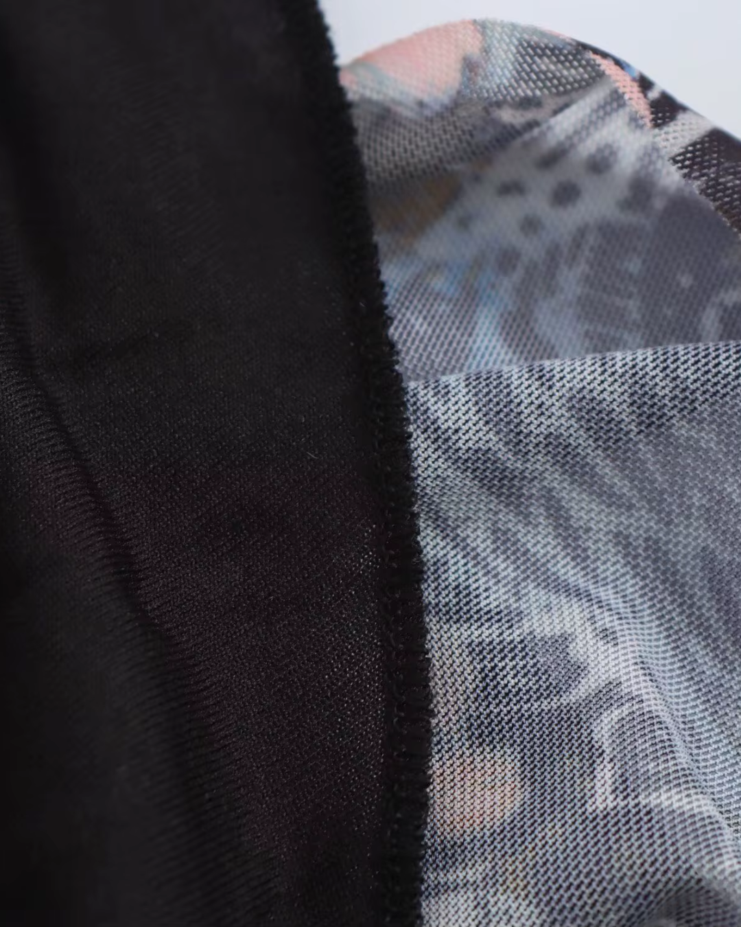 Asymmetrisch Blote Schouder Tule Maxi Jurk met Bloemenprint voor Dames