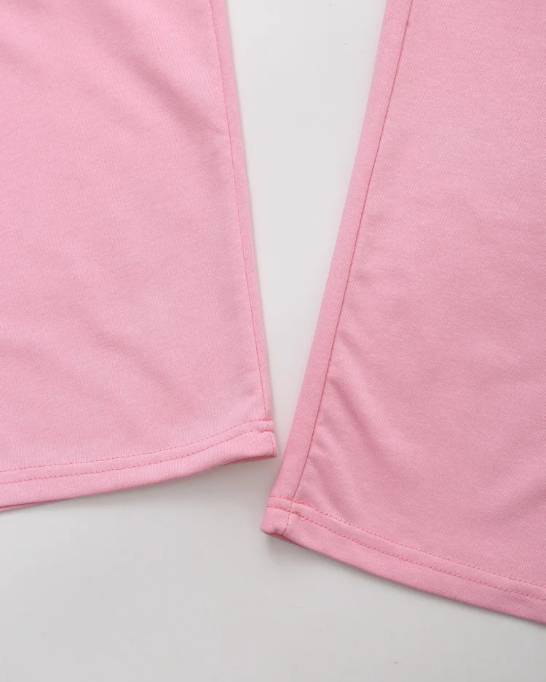 2-Delige Set met O-hals T-shirt en Trekkoord Broek voor Dames