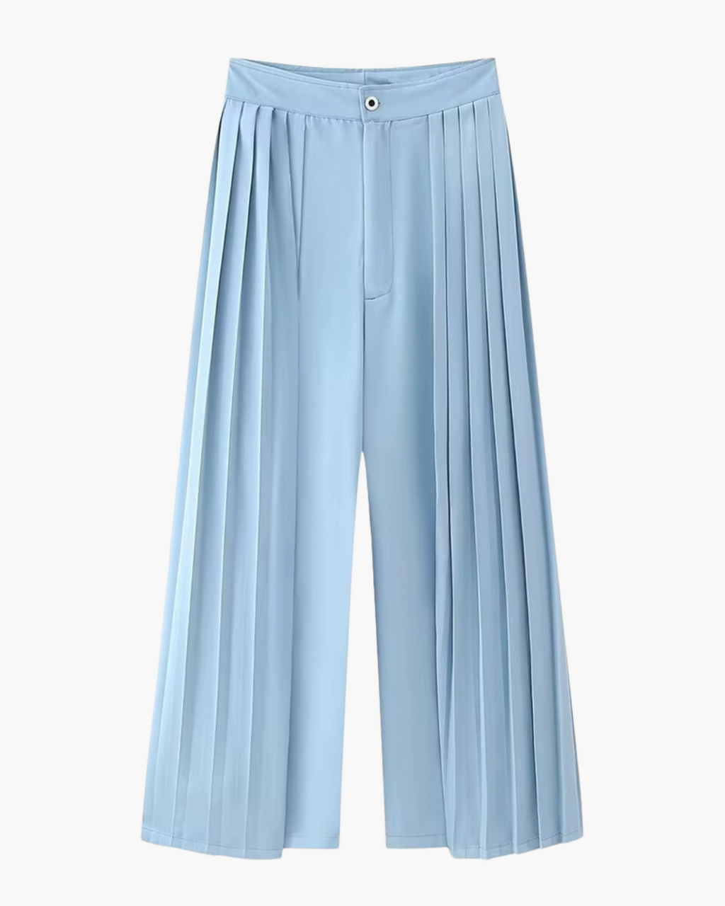 Stijlvol Gerimpeld Pak met Hoge Taille Broek voor Dames