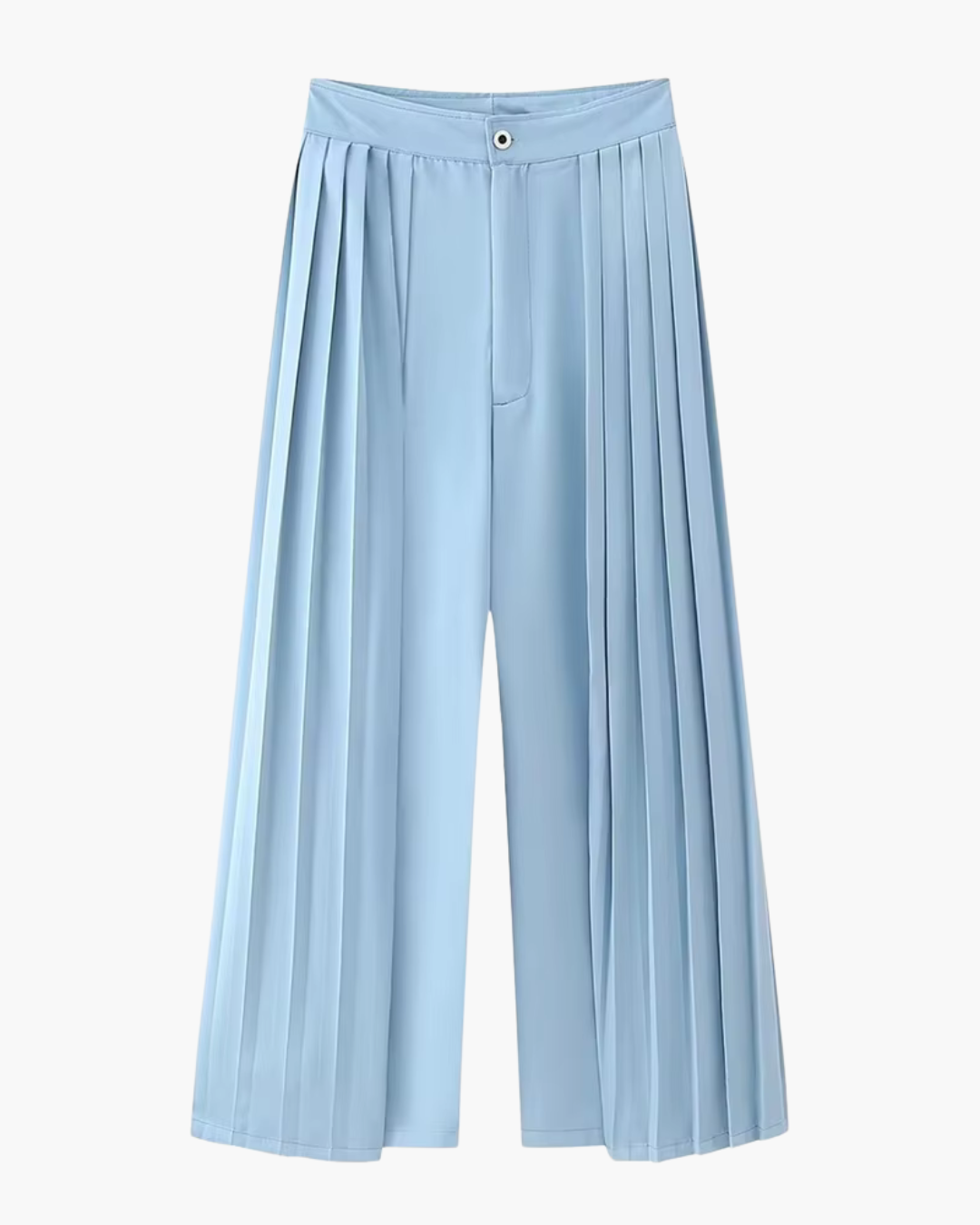 Stijlvol Gerimpeld Pak met Hoge Taille Broek voor Dames