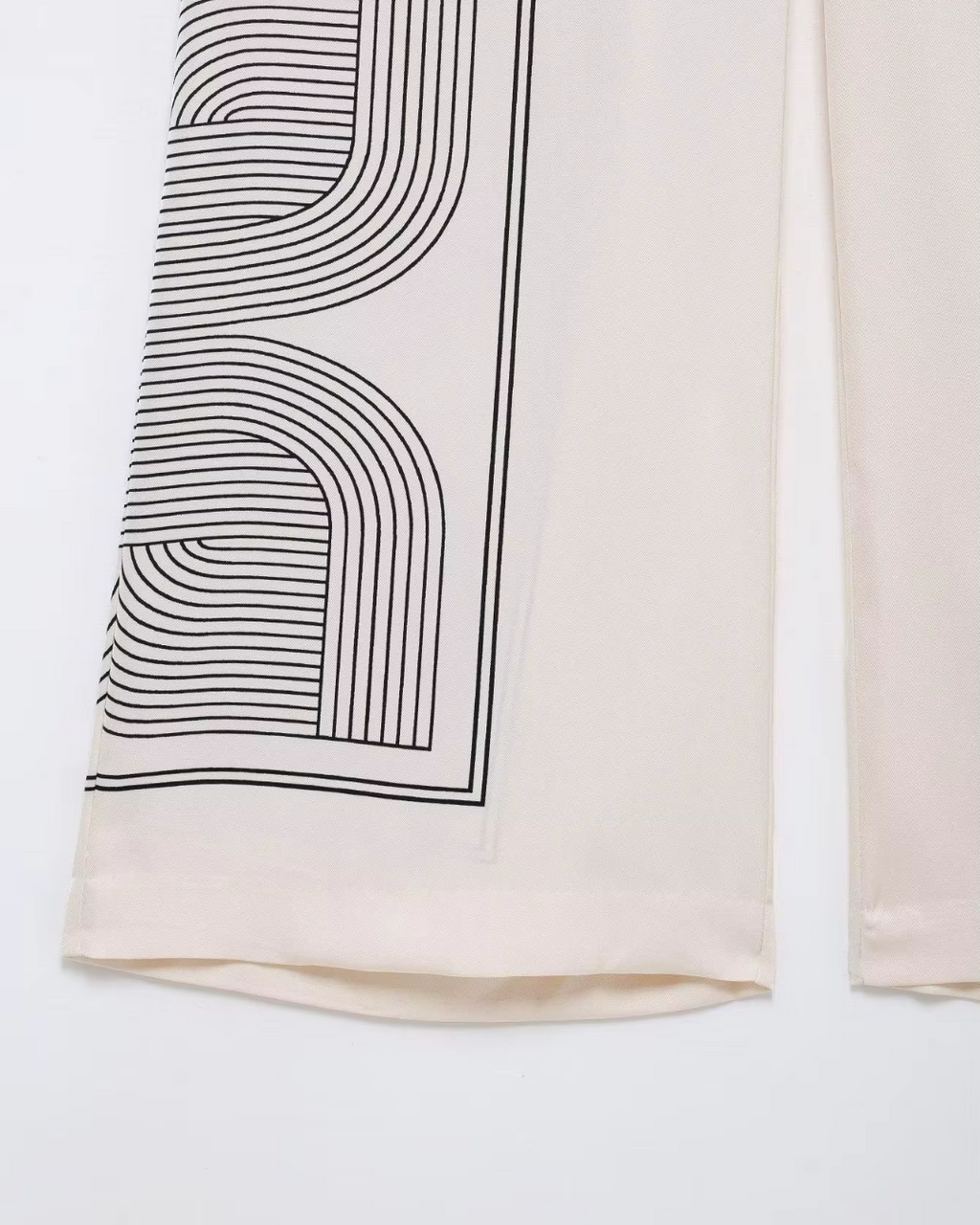 Mode Revers Shirt en Hoge Taille Rits Broek voor Dames