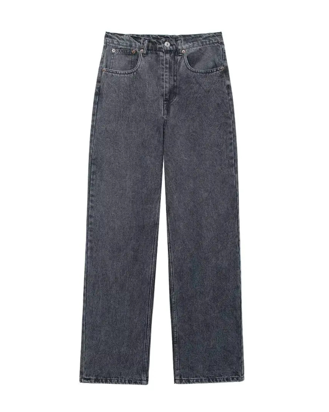 Vintage Denim Jeans met Gaten & Hoge Taille voor Dames