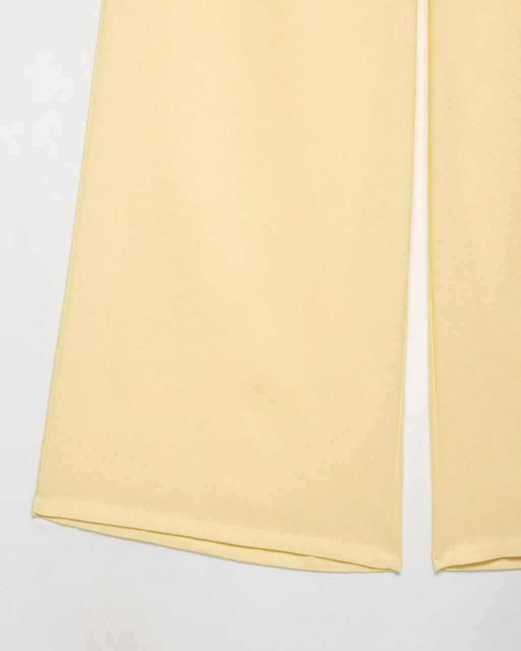 Linnen 2-Delige Set - Kimono Stijl Lace-Up Top & Wijde Broek voor Dames