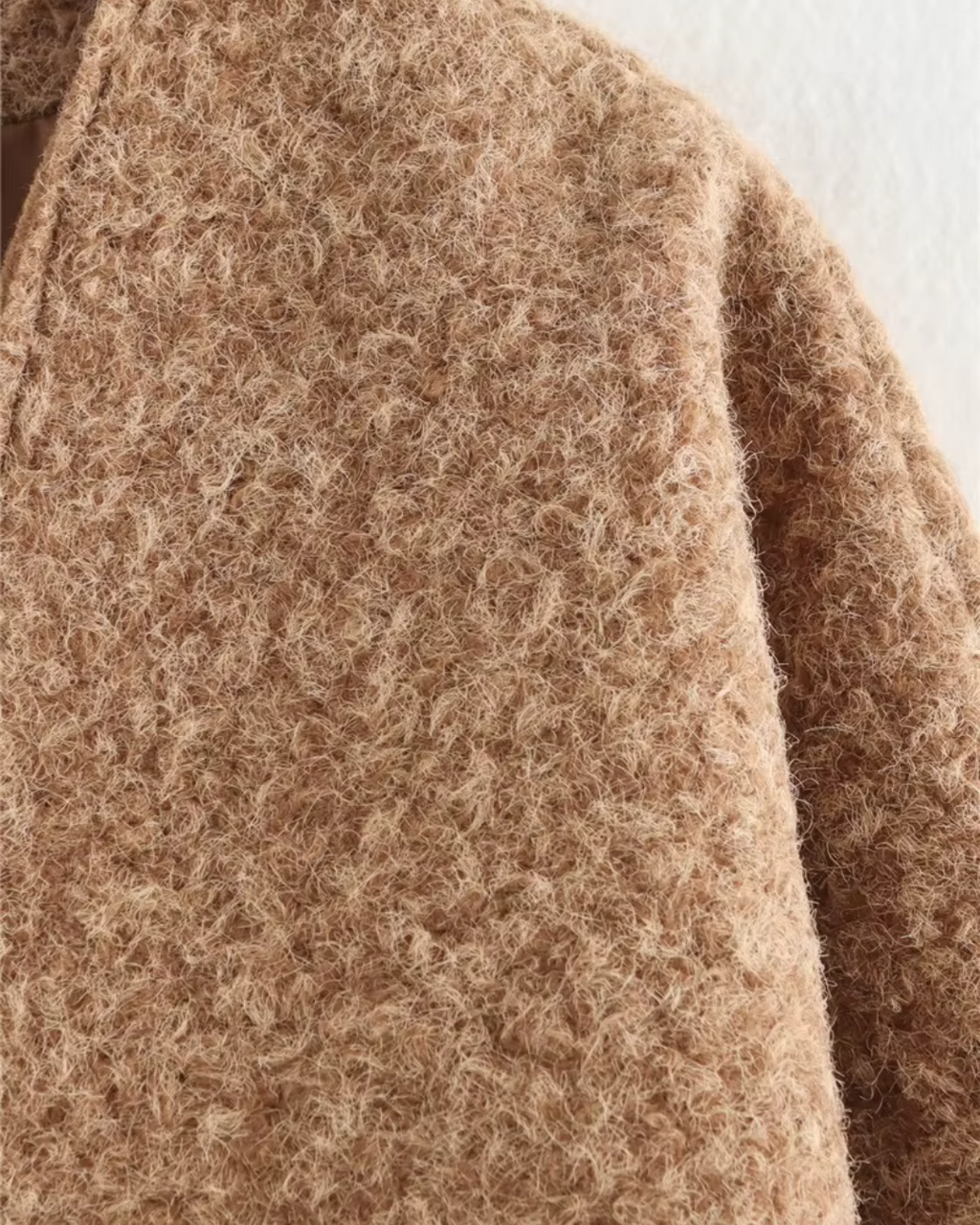 Retro Chique Effen Jas met Strik en V-Hals voor Dames