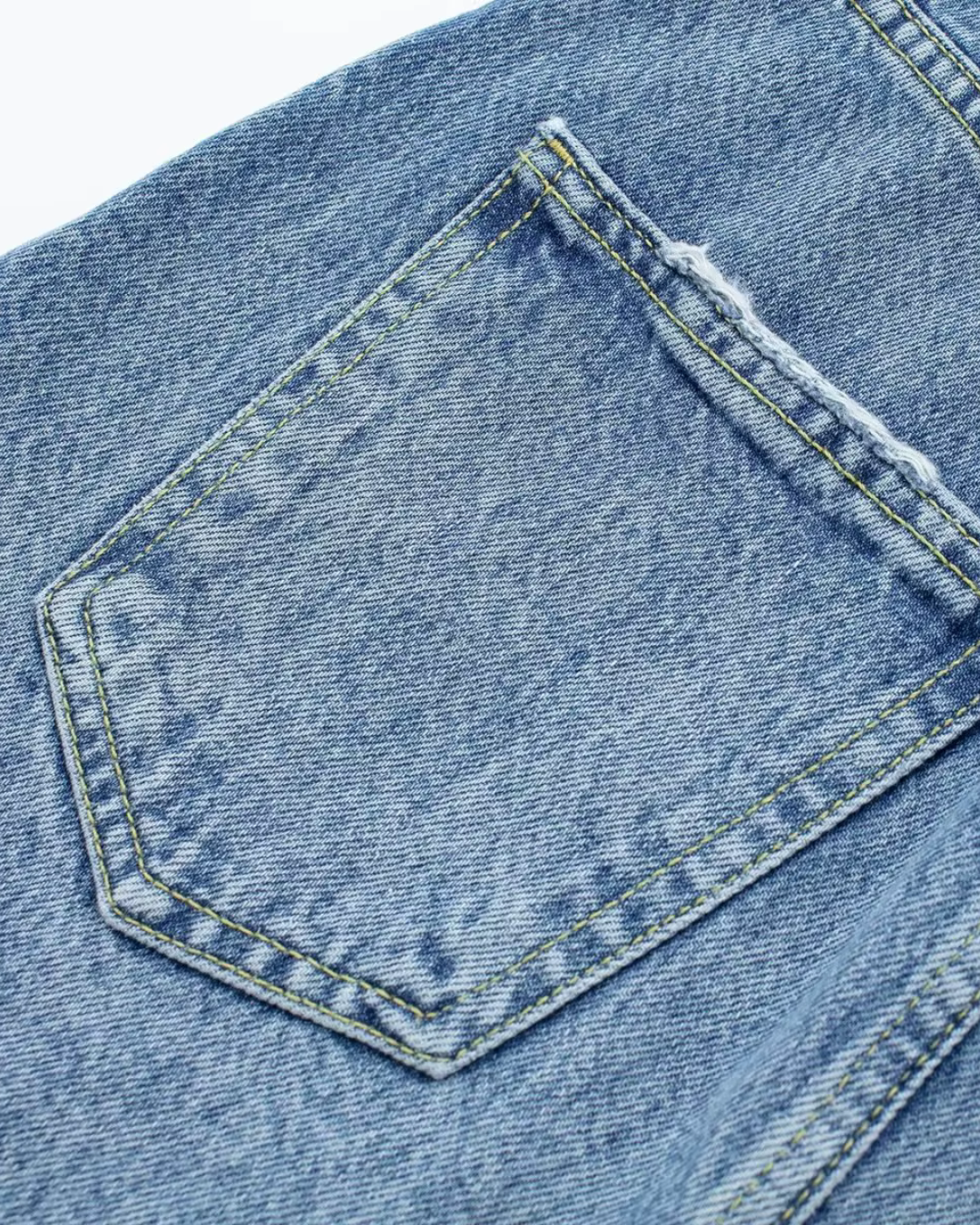 Denim Zomerjurk met Kraag en Zakken voor Dames