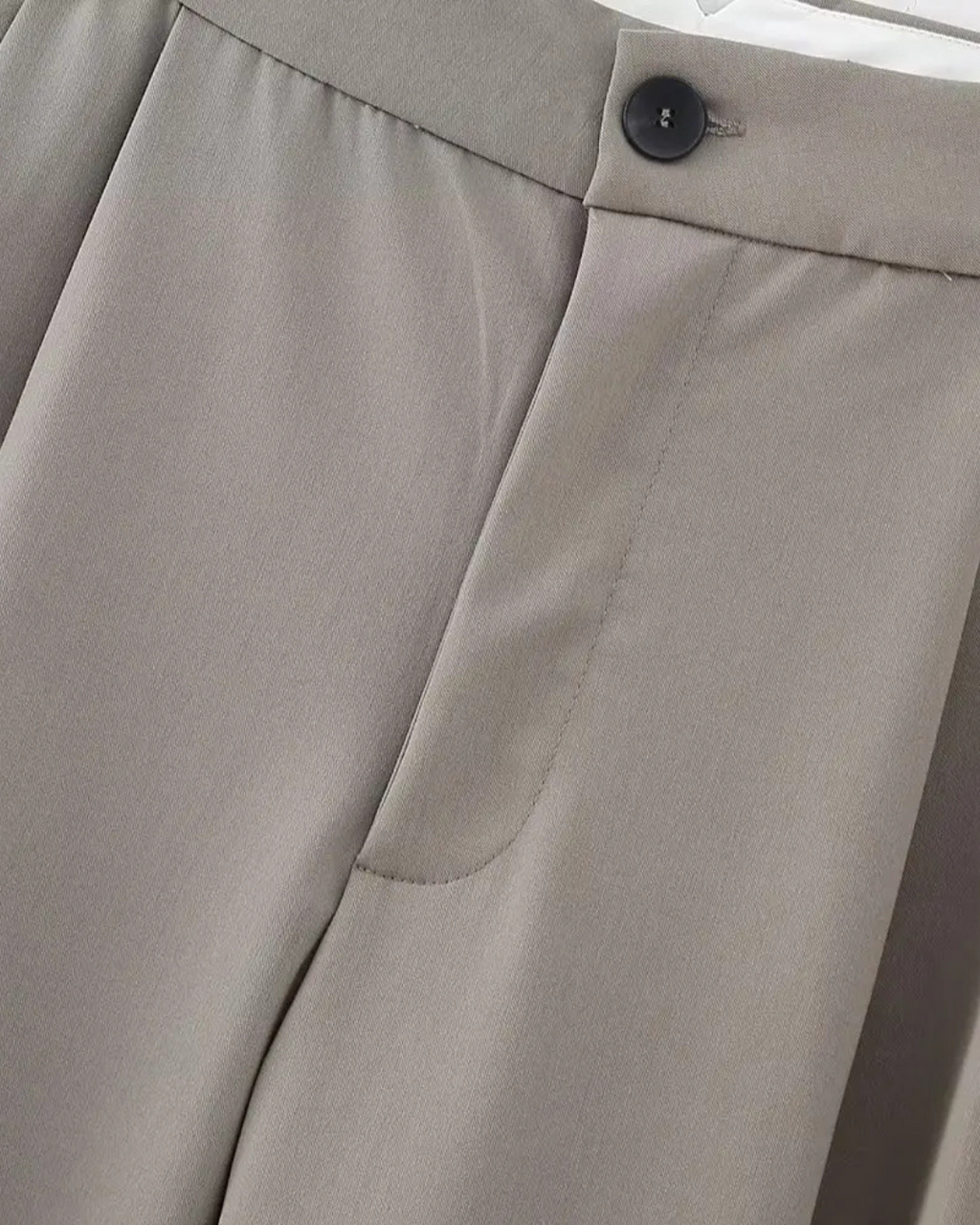 Retro Set met Halter V-Hals Top & Hoge Taille Broek voor Dames