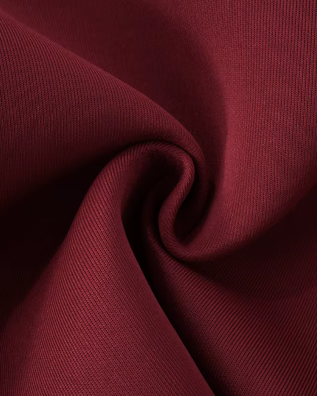 Bordeaux Rode Elegante Dames Jurkje met Doorzichtige Mouwen en Hals