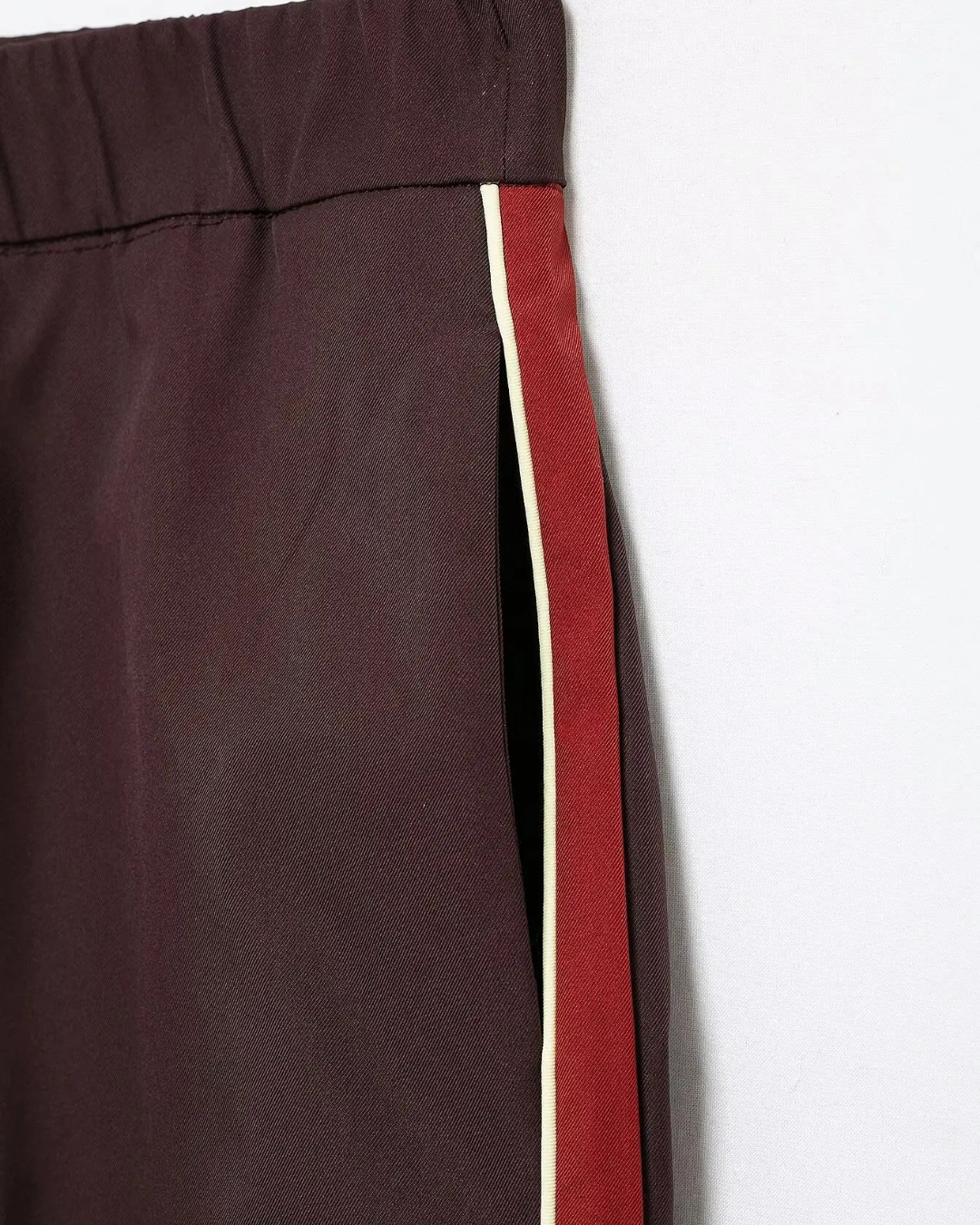 Vintage 2-Delige Set - Opstaande Kraag Jas & Wijde Broek met Zijstrepen voor Dames