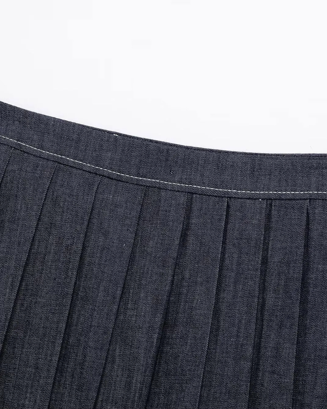 Denim Set met Bomberjack en Rok in Ballonstijl voor Dames