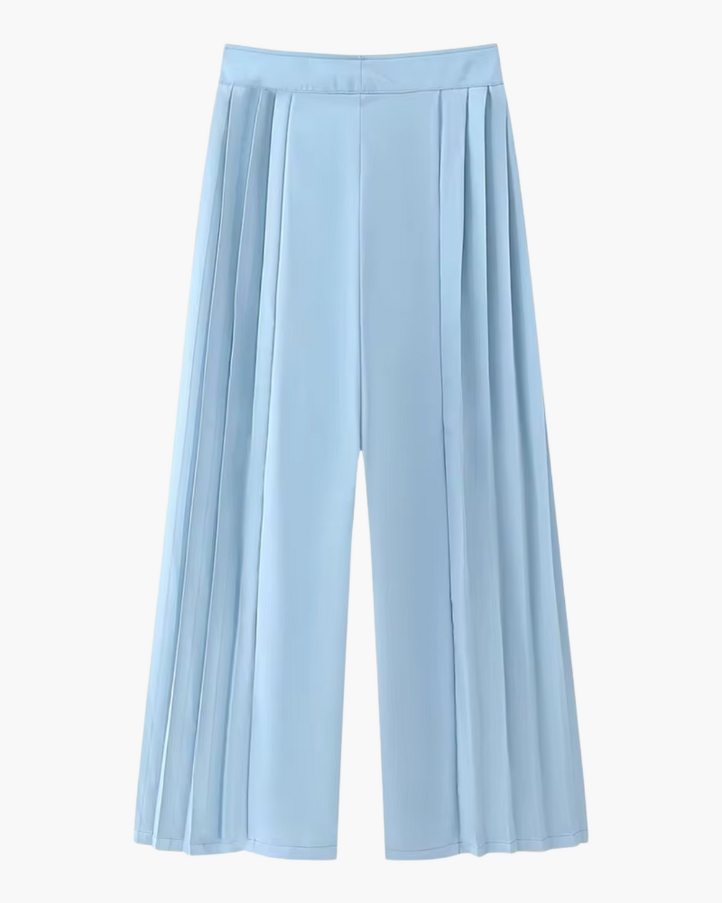 Stijlvol Gerimpeld Pak met Hoge Taille Broek voor Dames