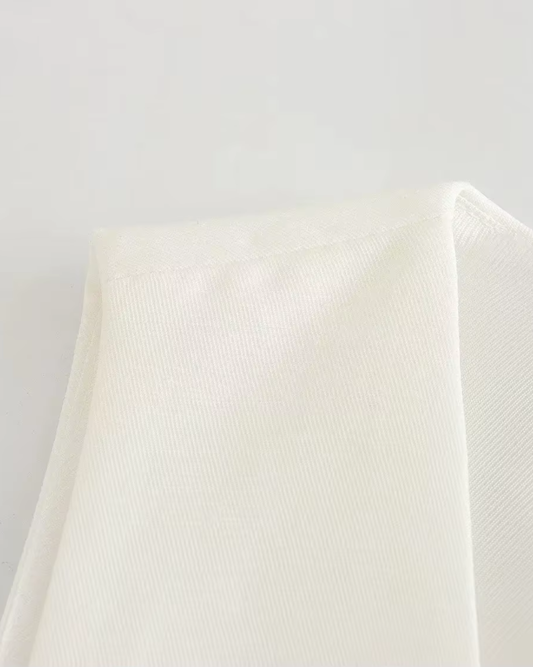 Vintage Luxe Witte Blazer, Gilet en Broek set voor Dames