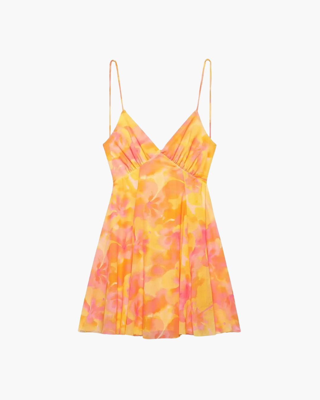 Mouwloze Mini-jurk met Print en Open Rug voor Dames