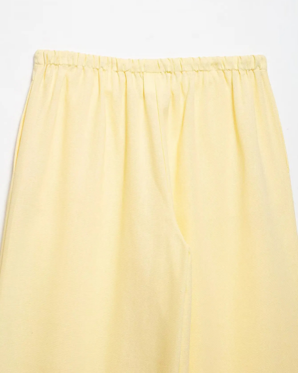 Linnen 2-Delige Set - Kimono Stijl Lace-Up Top & Wijde Broek voor Dames