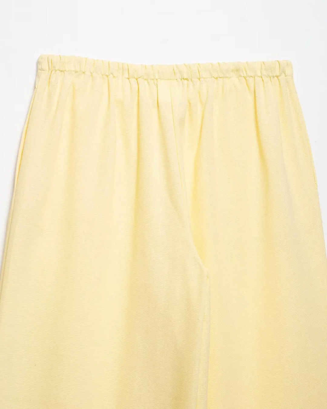 Linnen 2-Delige Set - Kimono Stijl Lace-Up Top & Wijde Broek voor Dames