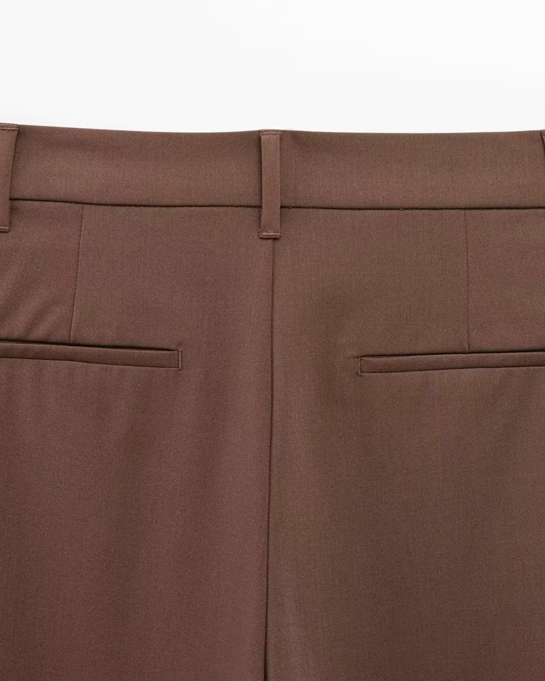 Oversized Bruine Blazer en Pantalon Set met Matching Riem Dames