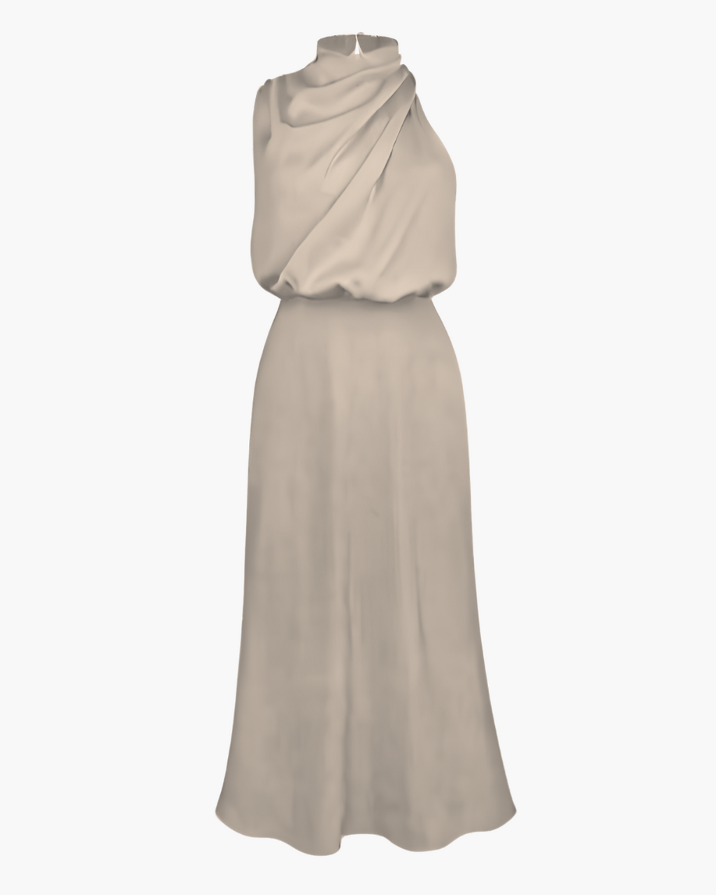 Satijnen Lange Maxi Jurk  voor Dames