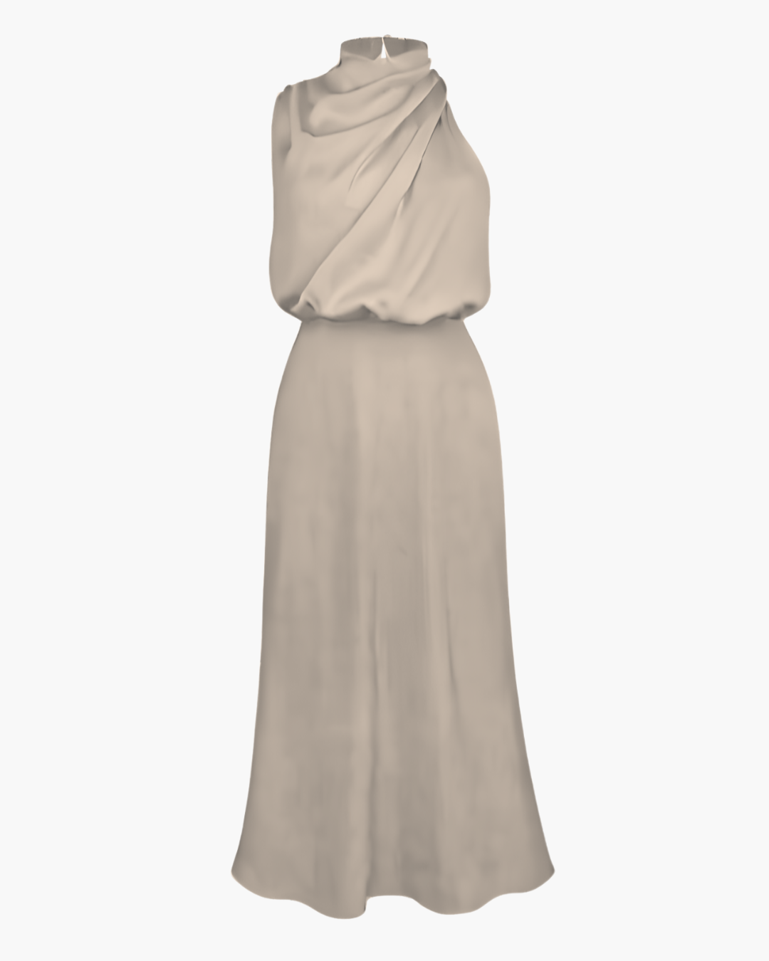 Satijnen Lange Maxi Jurk  voor Dames