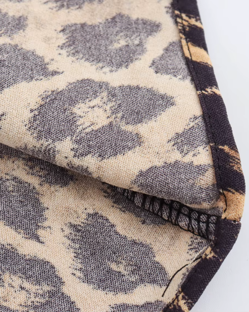 Retro 2-Delige Set met Panterprint voor Dames