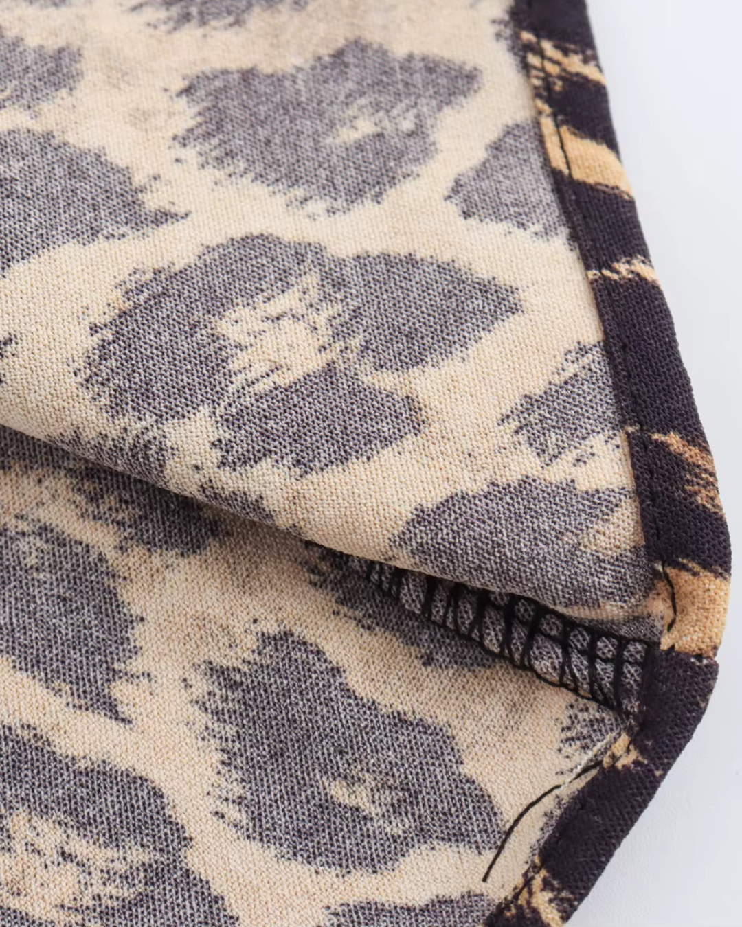 Retro 2-Delige Set met Panterprint voor Dames