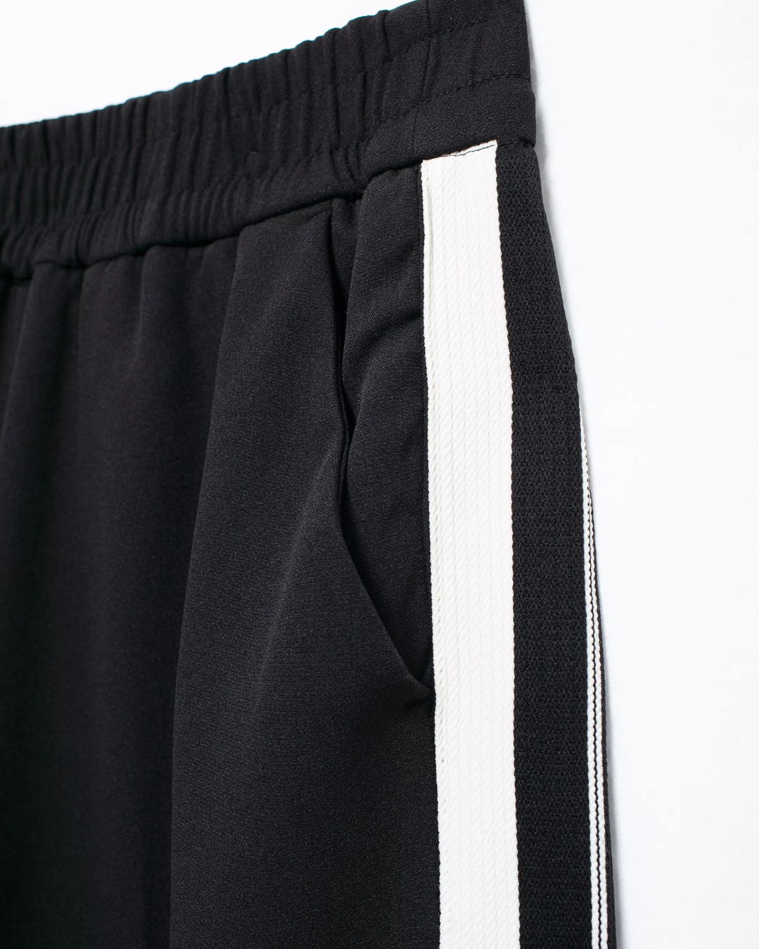 Trendy 2-Delige Set - Zijstreep Ritsjack & Wijde Broek met Elastische Taille voor Dames