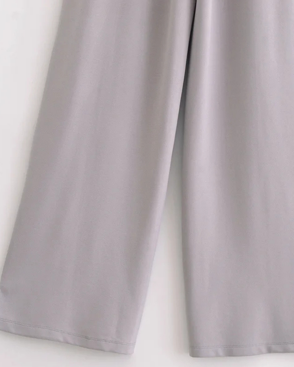 2-Delige Set met Slim Fit Top en Broek in Stretchstof voor Dames