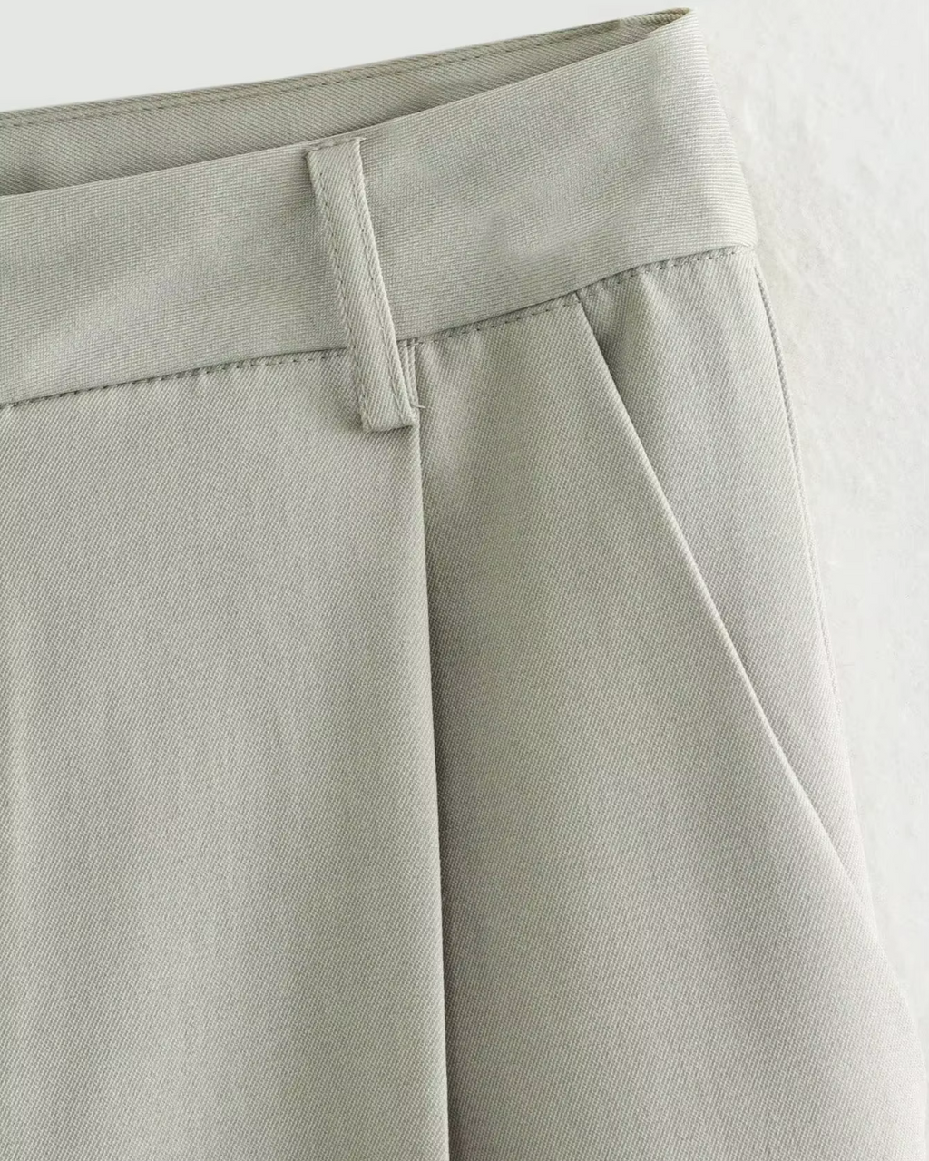 Trendy Groene Tweedelige Jas en Broek Set voor Dames