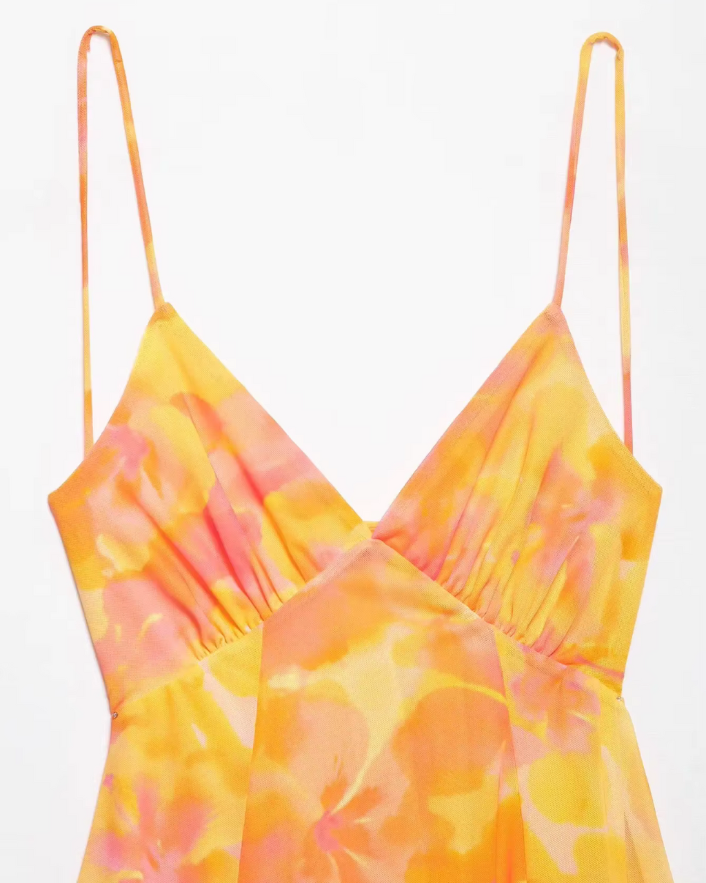 Mouwloze Mini-jurk met Print en Open Rug voor Dames