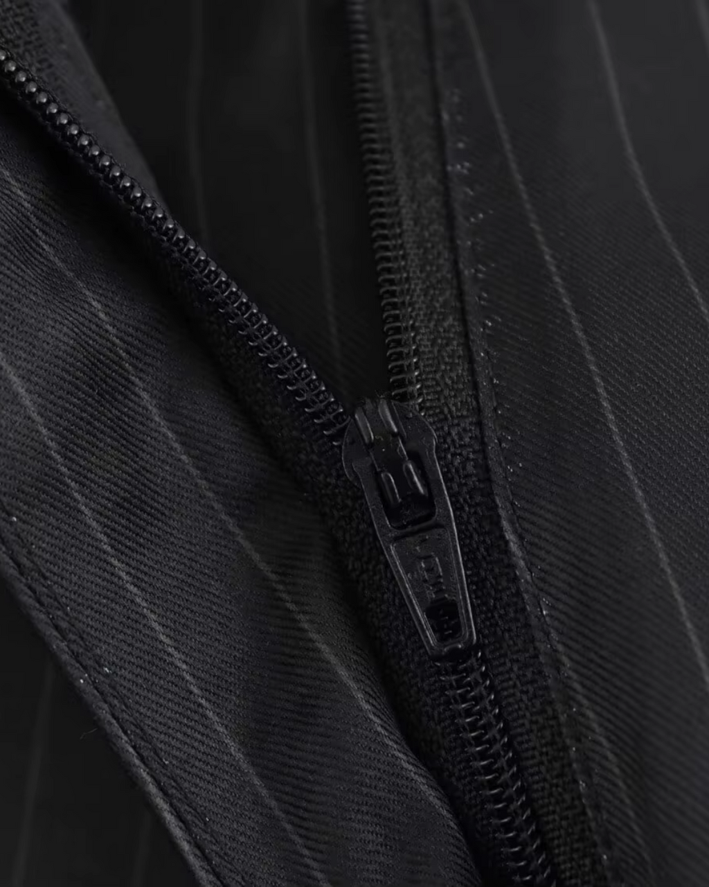 Gestreepte Zwarte Tweedelige Blazer en Broek Set voor Dames