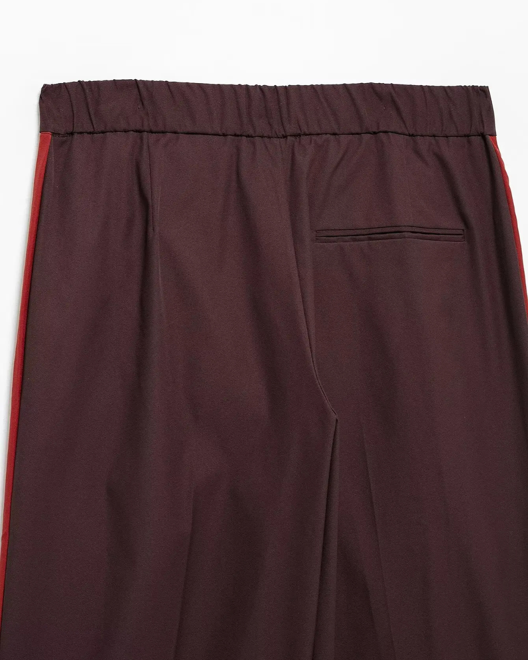 Vintage 2-Delige Set - Opstaande Kraag Jas & Wijde Broek met Zijstrepen voor Dames