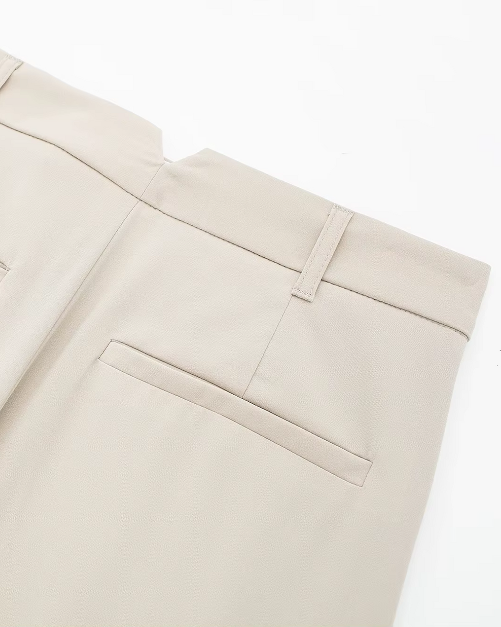 Effen Hoge Taille Pantalon voor Dames