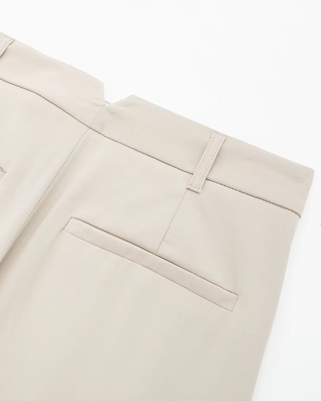 Effen Hoge Taille Pantalon voor Dames