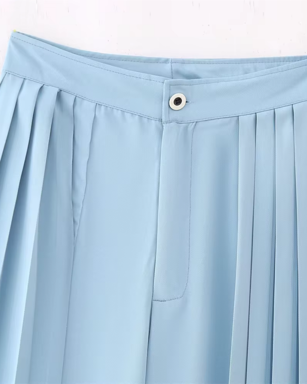 Stijlvol Gerimpeld Pak met Hoge Taille Broek voor Dames