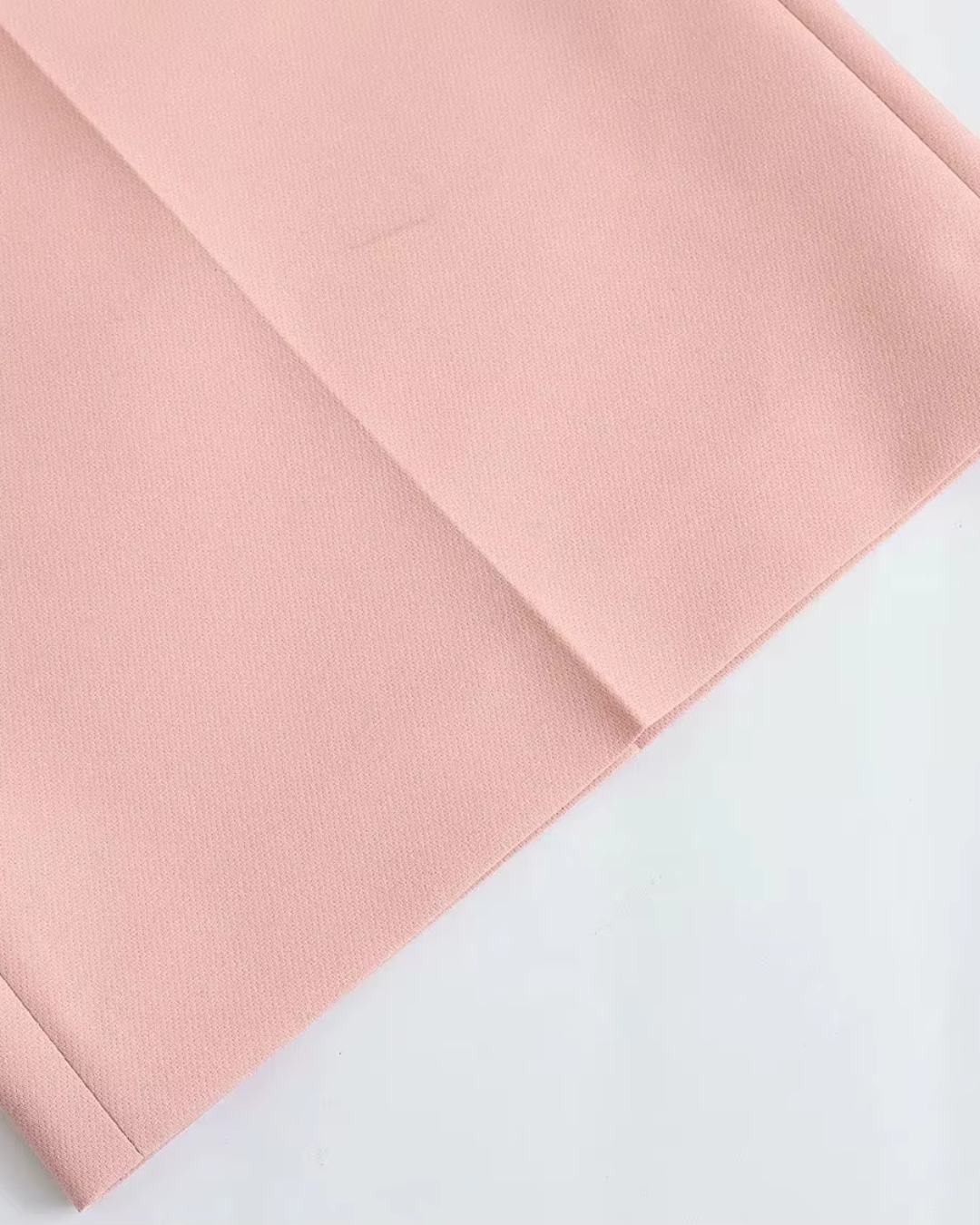 Chique Roze Gilet met Wijde Pantalon Set voor Dames