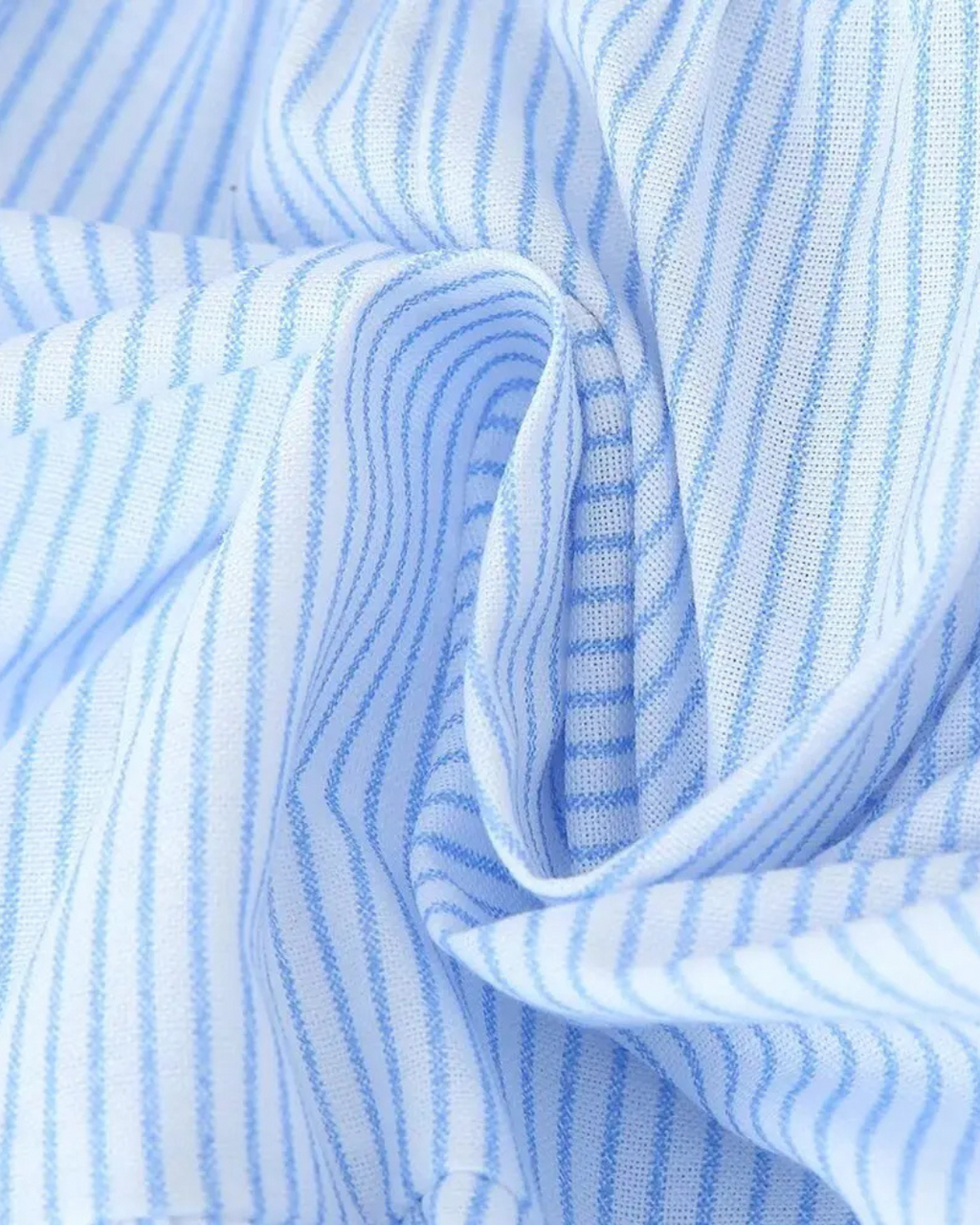 Gestreepte Geplooide Midi Jurk met Kant en V-hals voor Dames