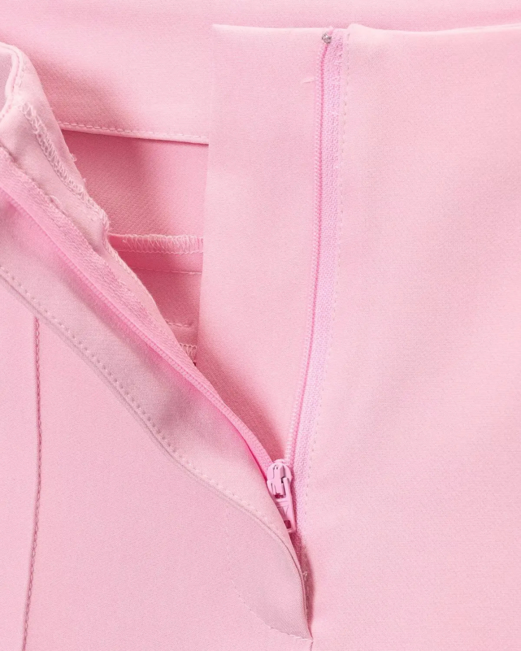 Roze Set met Mouwloos Vest en Hoge Taille Broek voor Dames