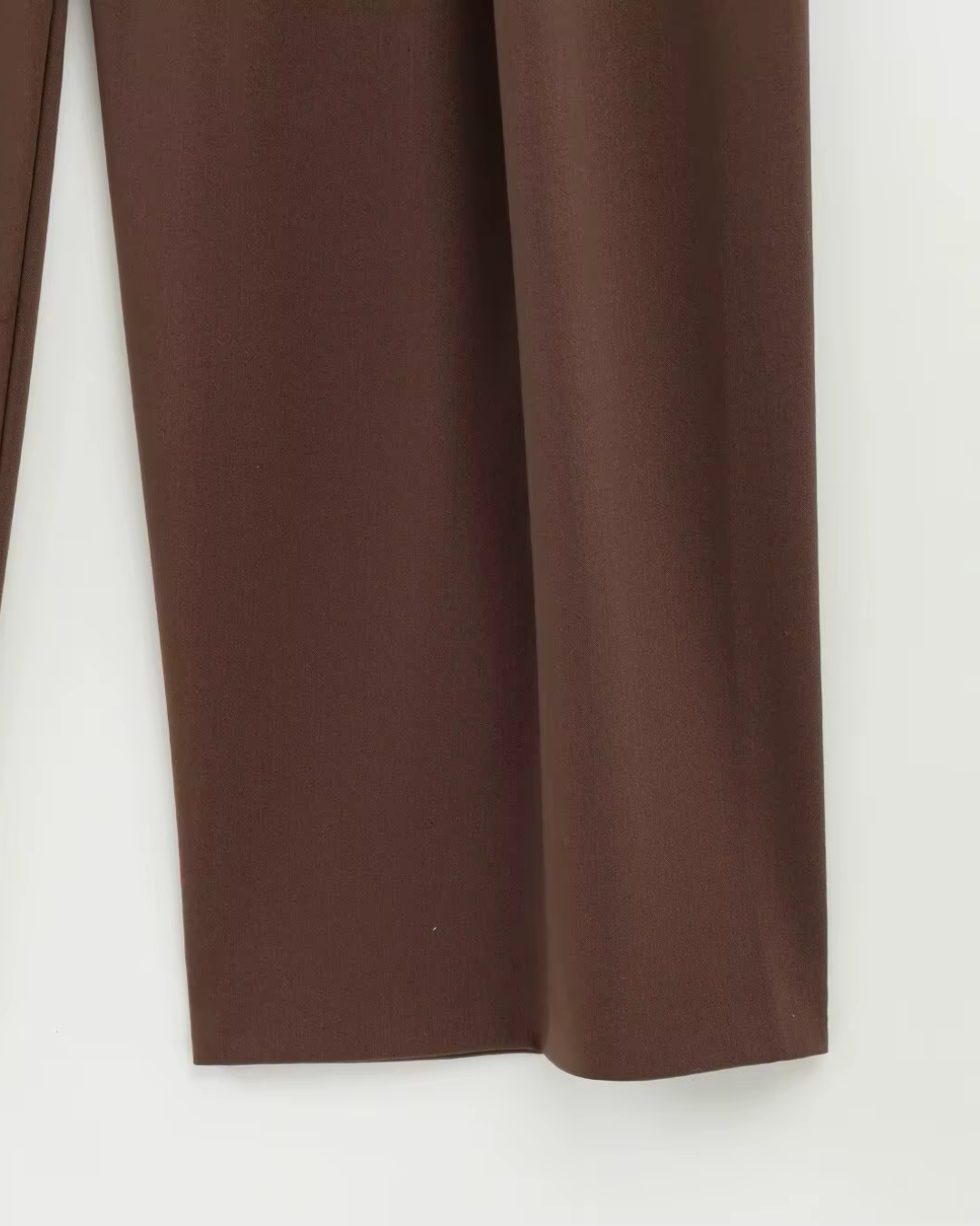 Oversized Bruine Blazer en Pantalon Set met Matching Riem Dames