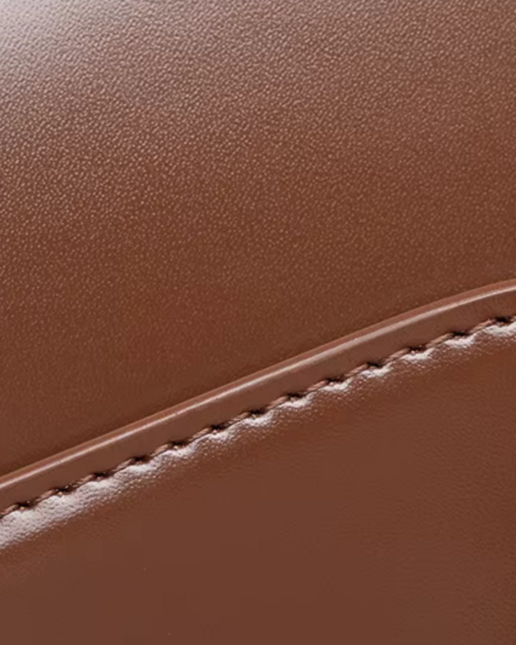 Bruine Leren Schoudertas voor Dames