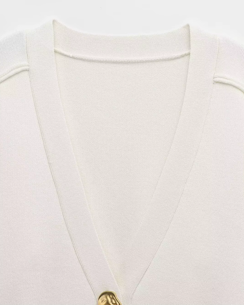 Casual Chique Vest met V-hals en Lange Mouwen voor Dames