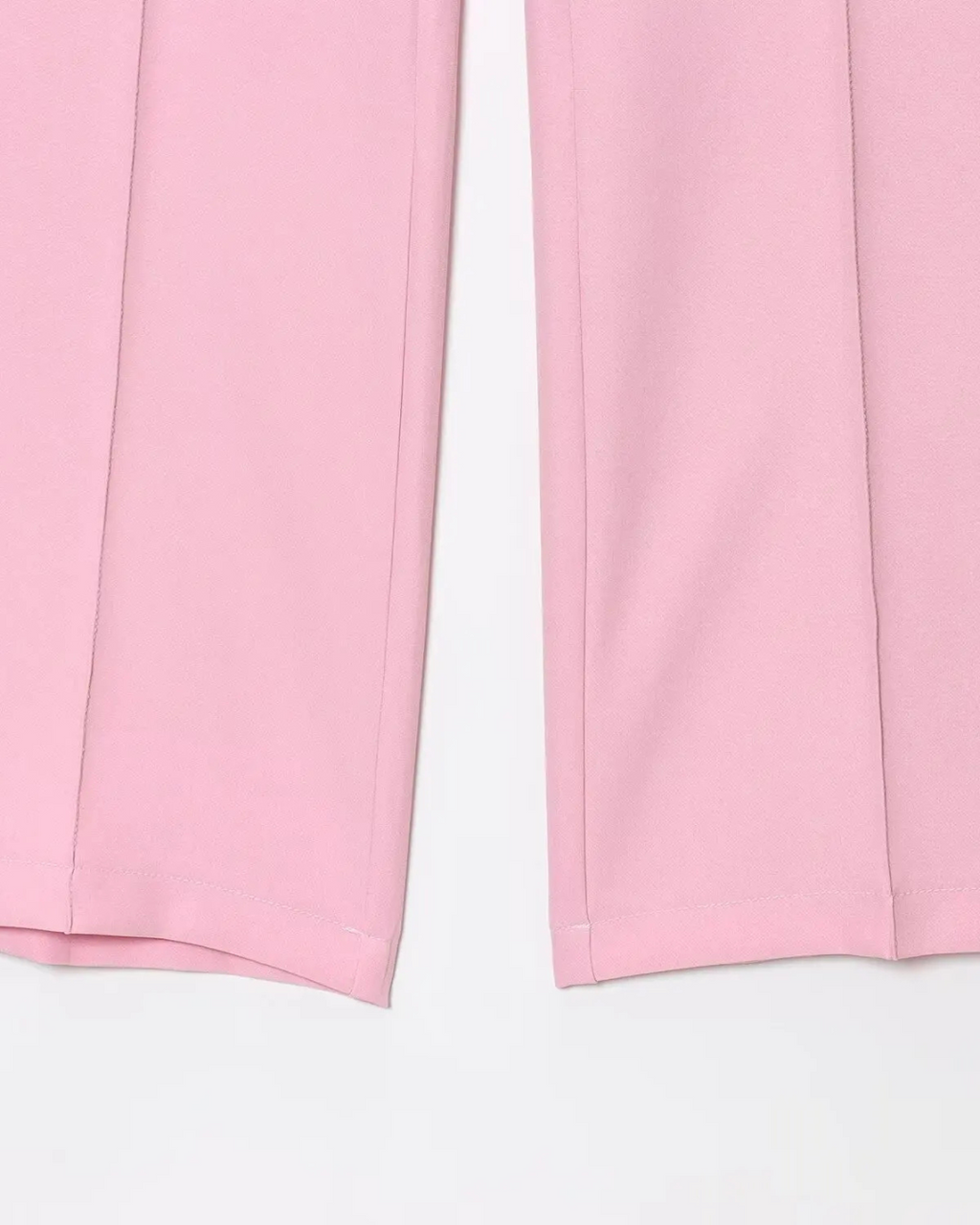 Roze Set met Mouwloos Vest en Hoge Taille Broek voor Dames
