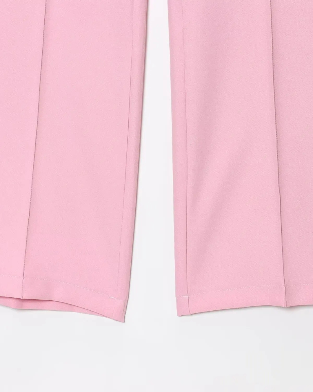 Roze Set met Mouwloos Vest en Hoge Taille Broek voor Dames