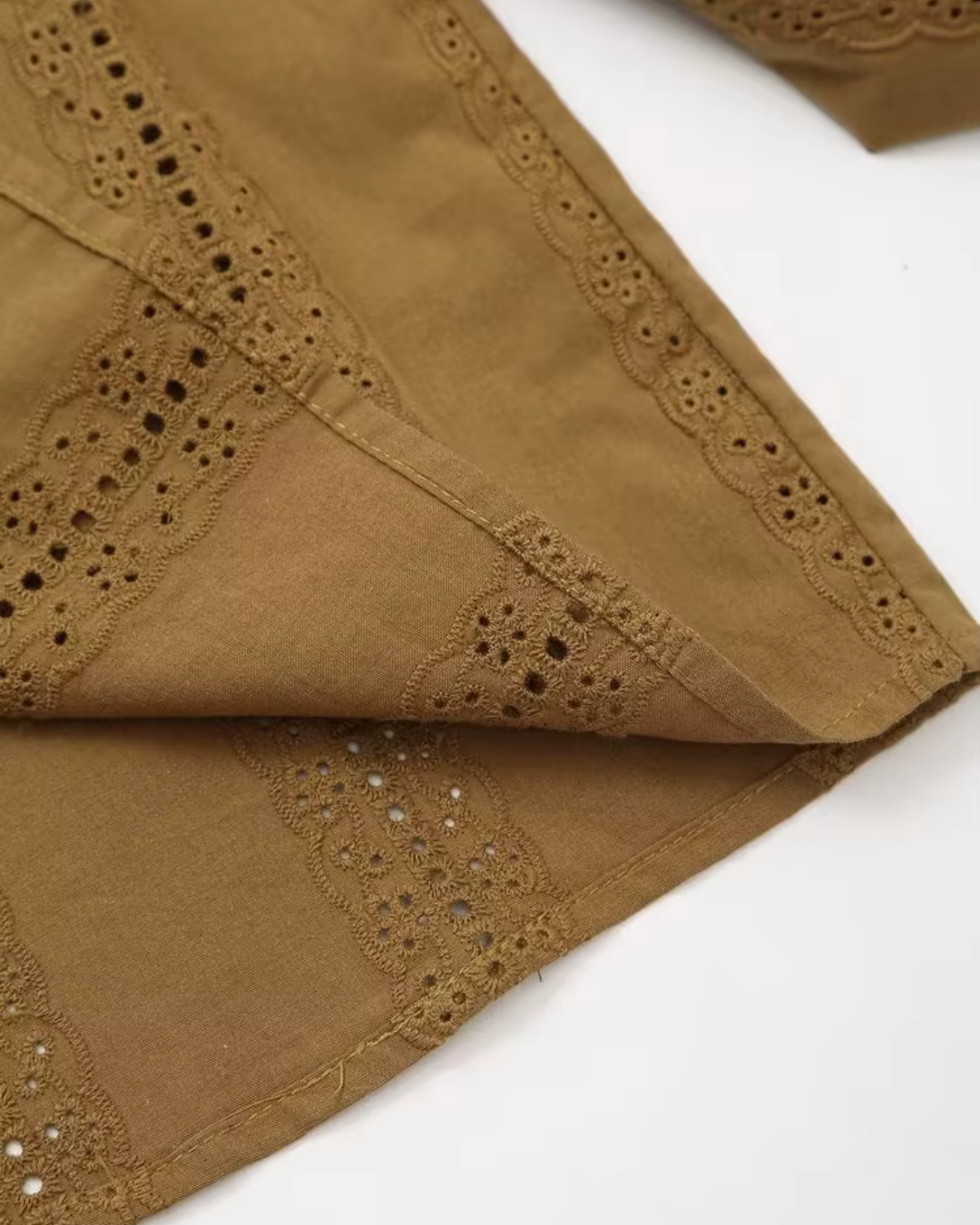 Borduurblouse met Lange Mouwen in Vintage Stijl voor Dames