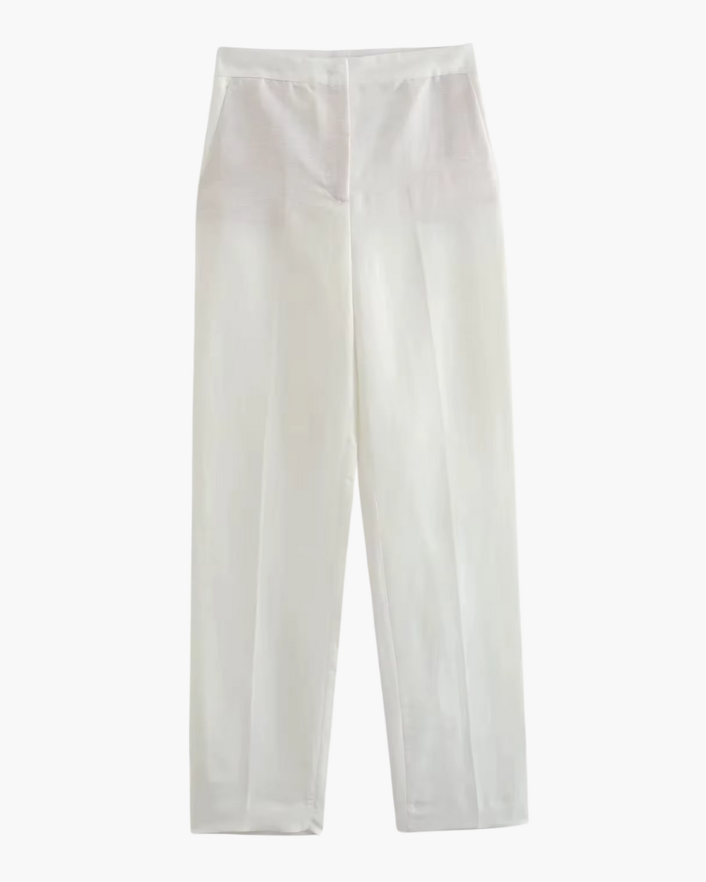 Vintage Luxe Witte Blazer, Gilet en Broek set voor Dames