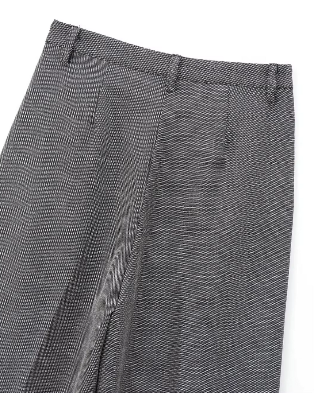 Vintage Grijze Office Lady Blazer en Broek Set