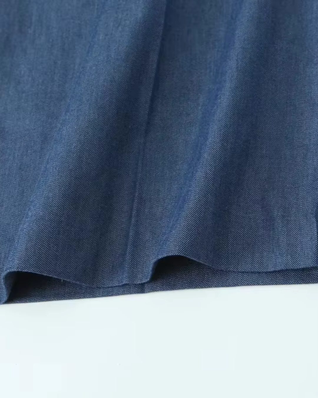 Vintage Blauw Damespak met Rechte Broek voor Dames