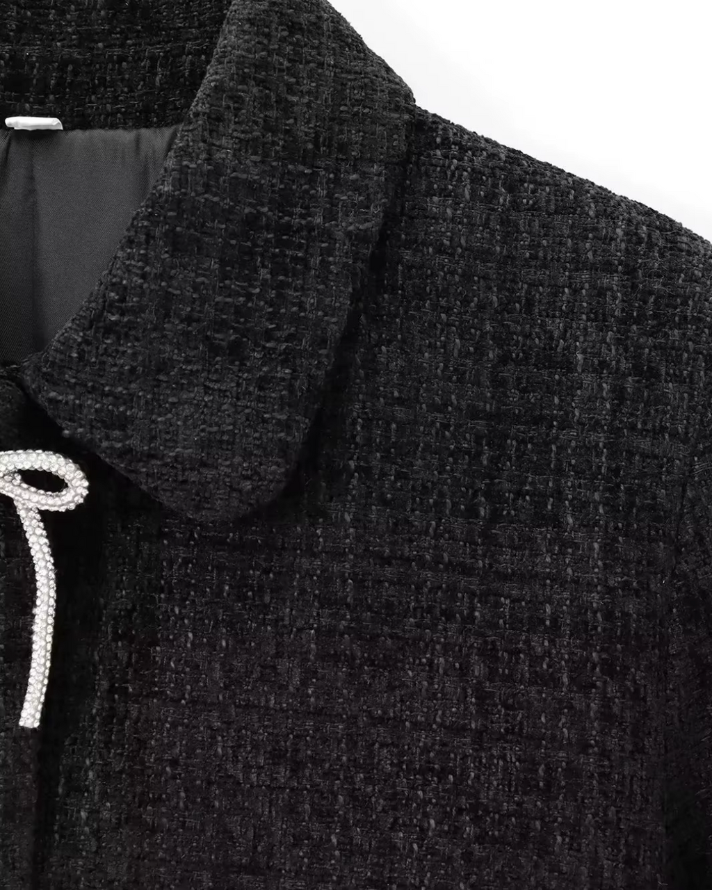 Vintage Effen Herfstjas met Strikjes en Knopen voor Dames