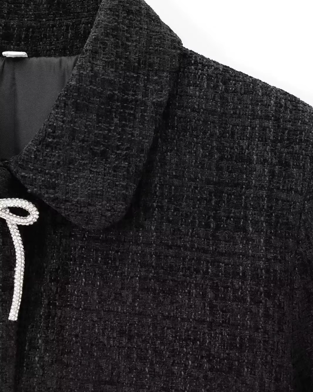 Vintage Effen Herfstjas met Strikjes en Knopen voor Dames