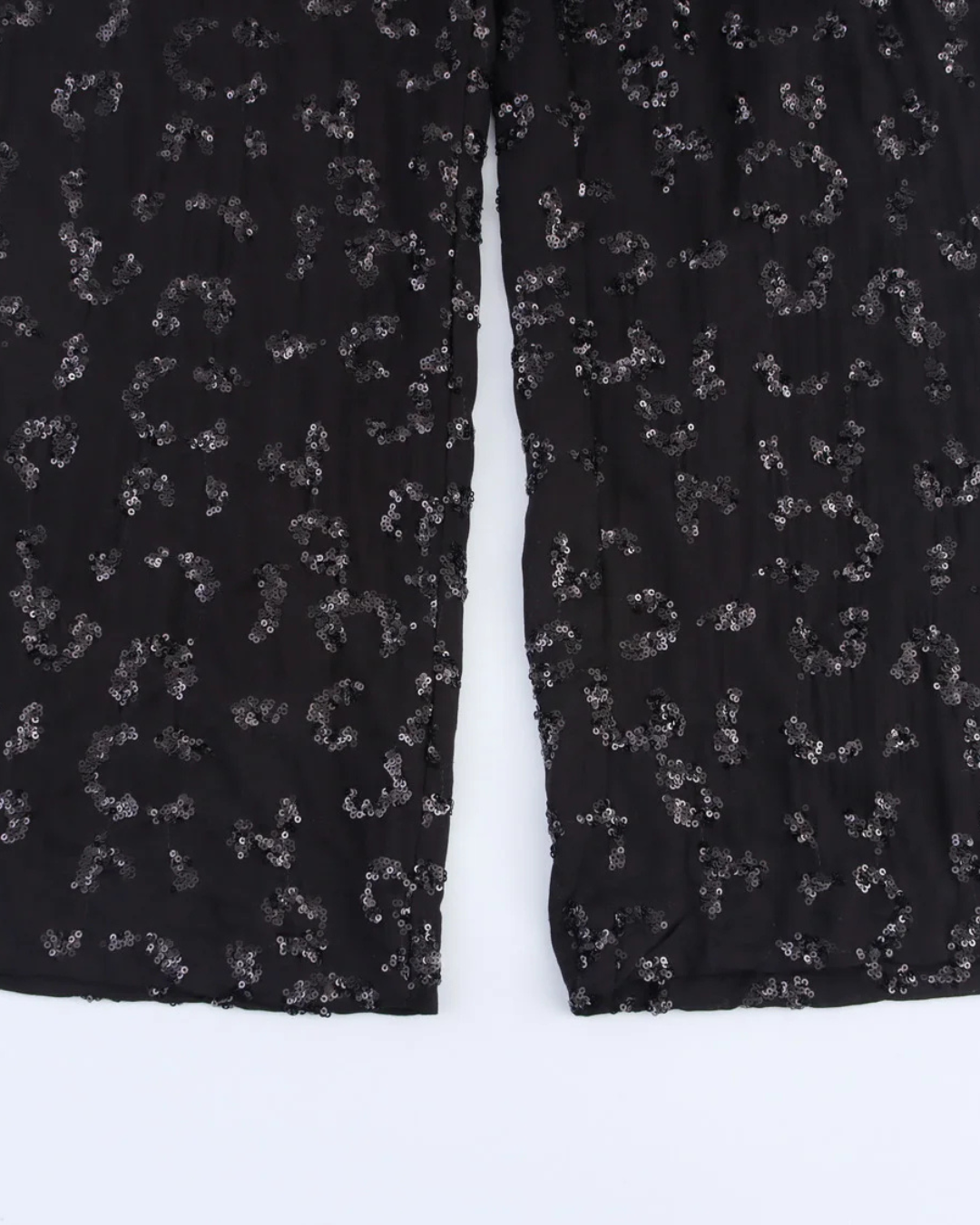 Chique Set met Pailletten Top en Wijde Broek voor Dames